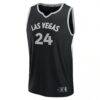Jewell Loyd Las Vegas Aces Fashion7 Unisex Explorer Edition Fast Break Replica Jersey - Black - Side View