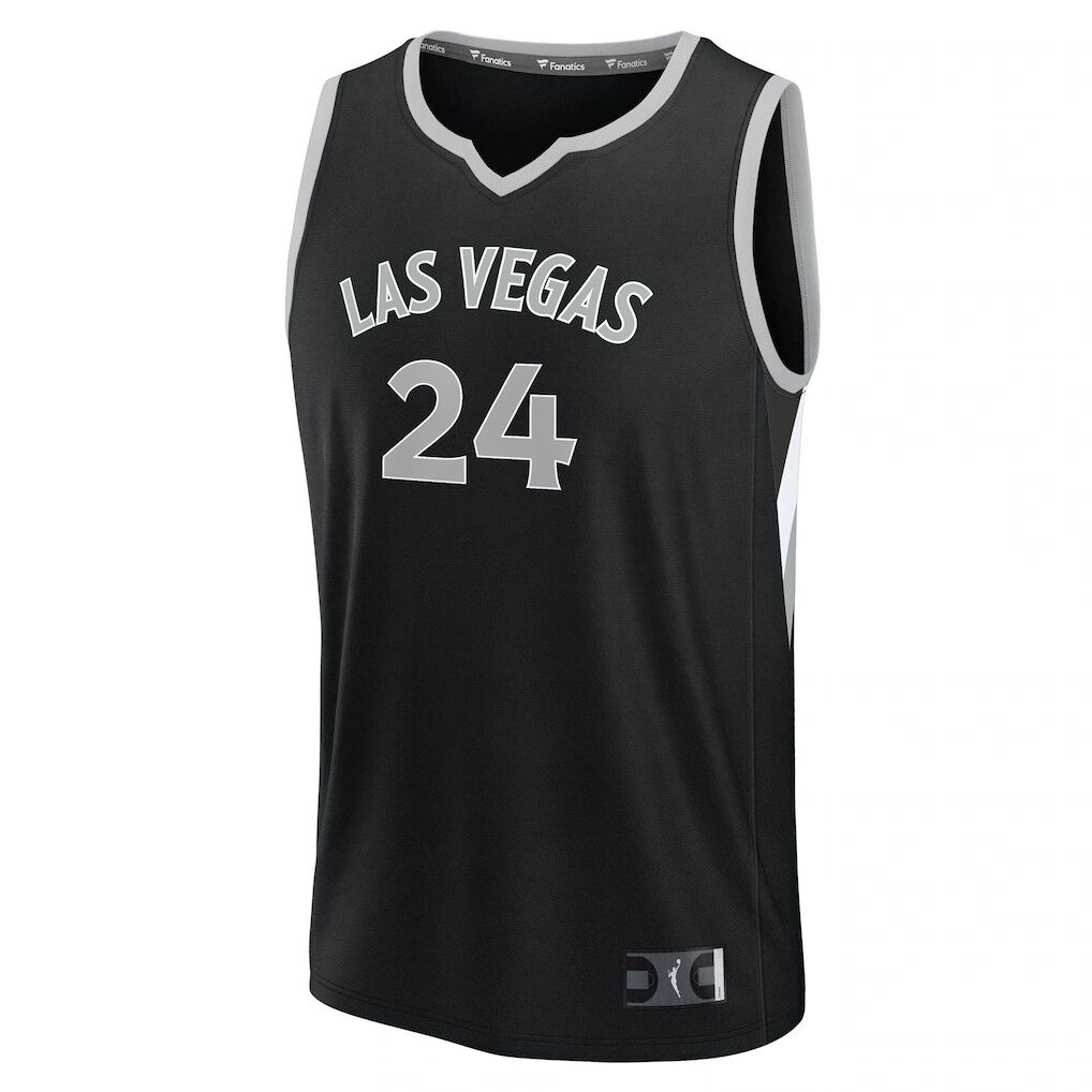Jewell Loyd Las Vegas Aces Fashion7 Unisex Explorer Edition Fast Break Replica Jersey