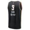Natasha Cloud New York Liberty Fashion7 Unisex Explorer Edition Fast Break Replica Jersey - Black - Detail View