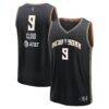 Natasha Cloud New York Liberty Fashion7 Unisex Explorer Edition Fast Break Replica Jersey - Black - Front View