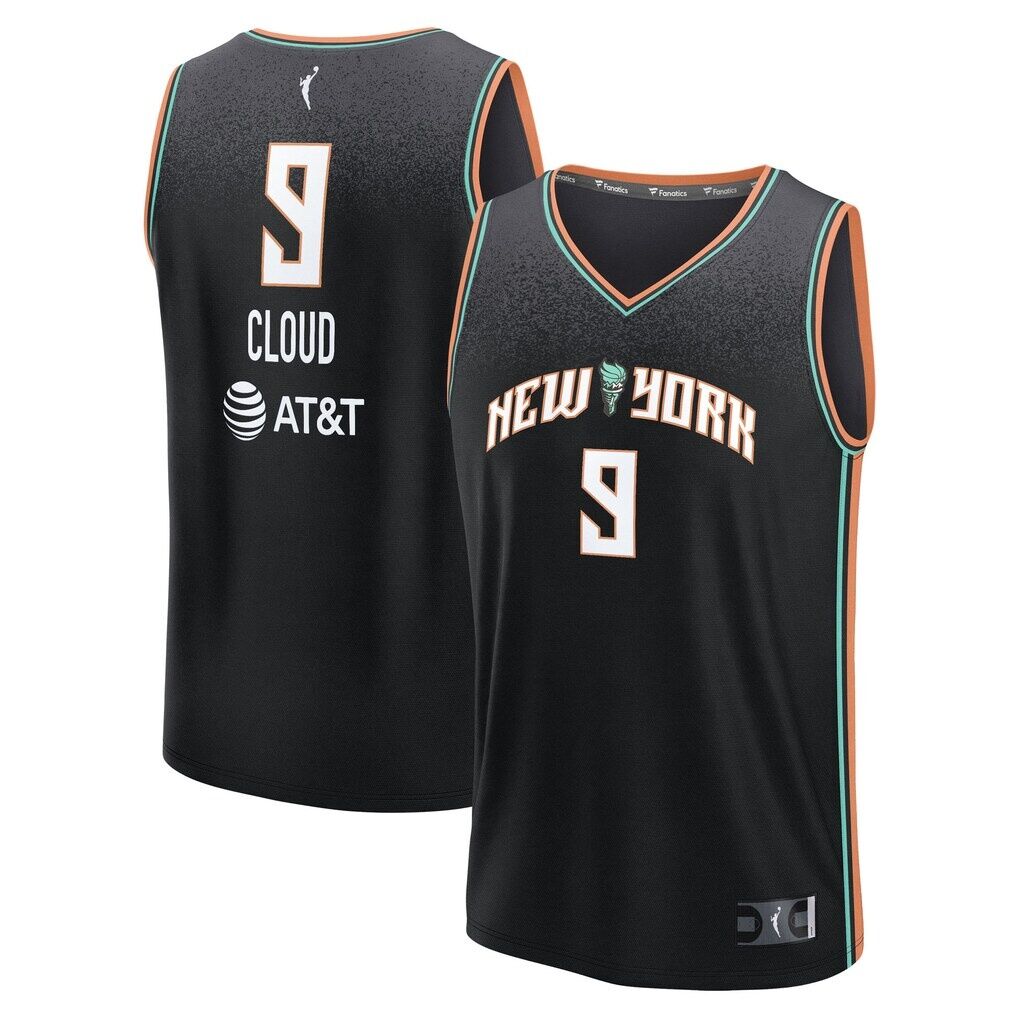 Natasha Cloud New York Liberty Fashion7 Unisex Explorer Edition Fast Break Replica Jersey