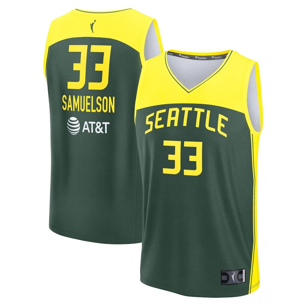 Katie Lou Samuelson Seattle Storm Fashion7 Unisex Explorer Edition Fast Break Replica Jersey