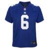 Jaxson Dart New York Giants Nike Youth Team Game Jersey - - Side View