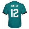 Travis Hunter Jacksonville Jaguars Nike Youth Team Game Jersey - Teal - Detail View