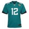 Travis Hunter Jacksonville Jaguars Nike Youth Team Game Jersey - Teal - Side View