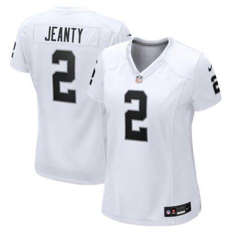 Ashton Jeanty Las Vegas Raiders Nike Women's Game Jersey - White - Front View