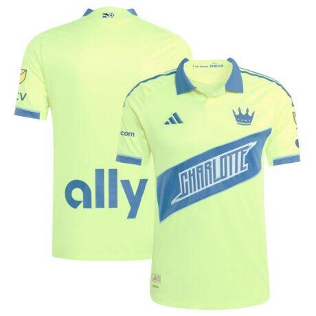 Charlotte FC adidas 2025 Third Authentic Jersey - Yellow - Side View