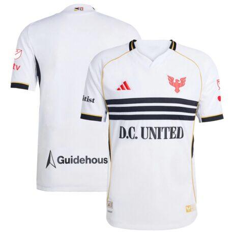 D.C. United adidas 2025 Third Authentic Jersey - White - Side View