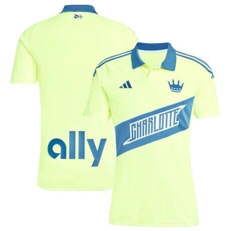 Charlotte FC adidas 2025 Third Replica Jersey - Yellow - Side View