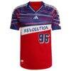 New England Revolution adidas 2025 Third Authentic Custom Jersey - Red - Side View