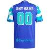 Seattle Sounders FC adidas 2025 Third Authentic Custom Jersey - Blue - Detail View