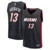 Bam Adebayo Miami Heat Fashion7 Youth Fast Break Replica Player Jersey - Black - - Front View