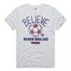 New England Revolution Homage Unisex MLS x Ted Lasso Believe Graphic Tri-Blend T-Shirt - - Side View