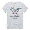 Toronto FC Homage Unisex MLS x Ted Lasso Believe Graphic Tri-Blend T-Shirt - - Side View