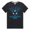 Charlotte FC Homage Unisex MLS x Ted Lasso Believe Graphic Tri-Blend T-Shirt - Charcoal - Side View