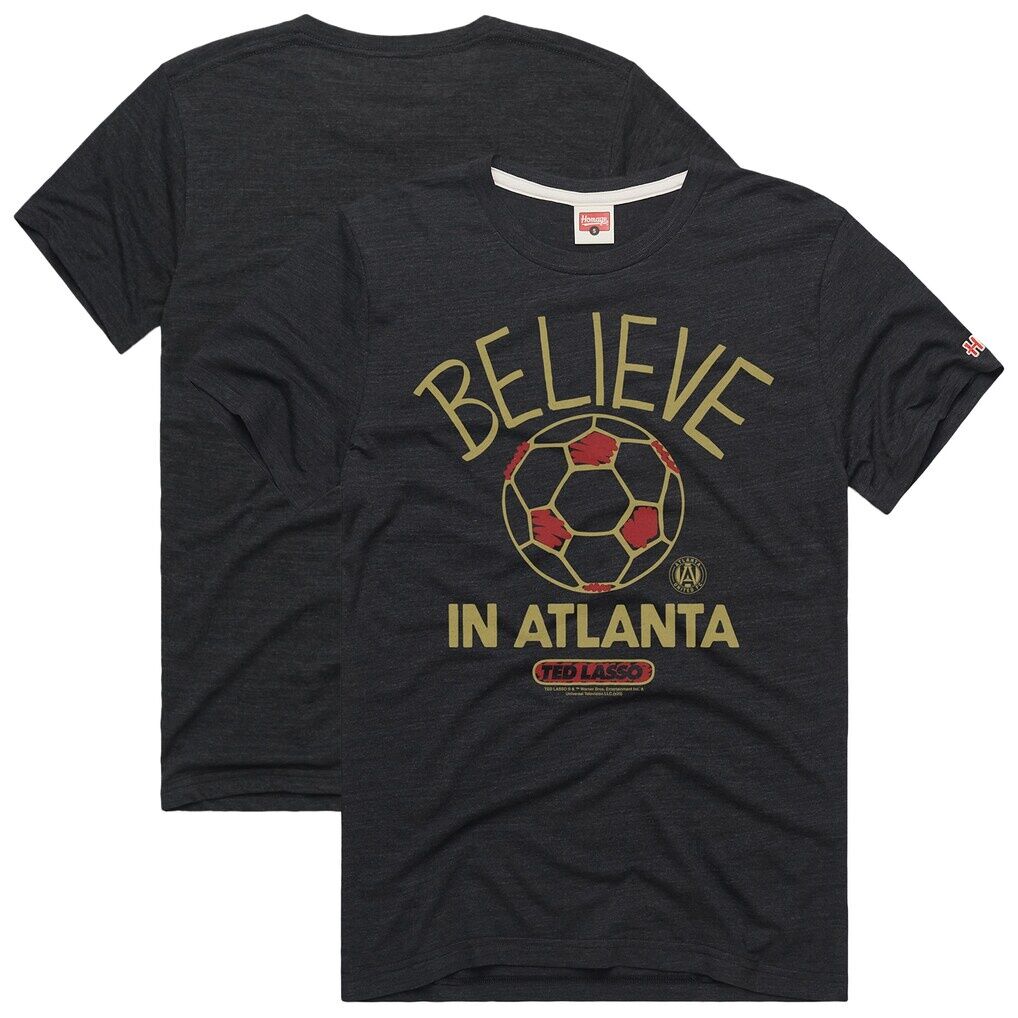 Atlanta United FC Homage Unisex MLS x Ted Lasso Believe Graphic Tri-Blend T-Shirt