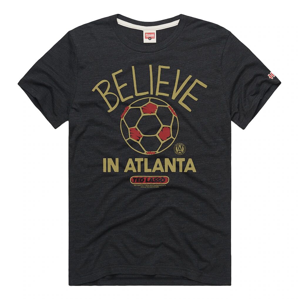 Atlanta United FC Homage Unisex MLS x Ted Lasso Believe Graphic Tri-Blend T-Shirt