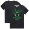 Austin FC Homage Unisex MLS x Ted Lasso Believe Graphic Tri-Blend T-Shirt - Charcoal - Front View