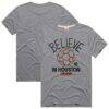 Houston Dynamo FC Homage Unisex MLS x Ted Lasso Believe Graphic Tri-Blend T-Shirt - Gray - Front View