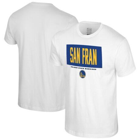 Golden State Warriors Stadium Essentials Crossbar T-Shirt - White - Front View