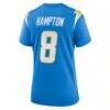 Omarion Hampton Los Angeles Chargers Nike Women's Team Game Jersey - - Detail View
