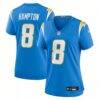Omarion Hampton Los Angeles Chargers Nike Women's Team Game Jersey - - Front View