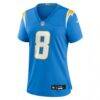 Omarion Hampton Los Angeles Chargers Nike Women's Team Game Jersey - - Side View