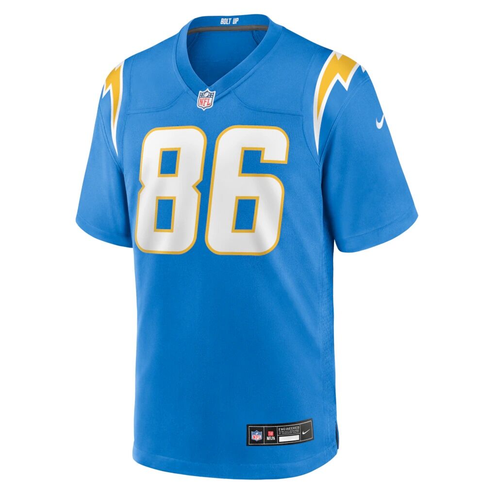 Oronde Gadsden Los Angeles Chargers Nike Team Game Jersey -  Powder Blue