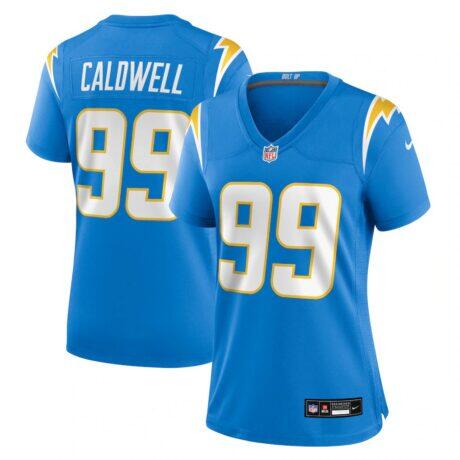 Jamaree Caldwell Los Angeles Chargers Nike Women's Team Game Jersey - - Front View