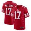 Jordan Watkins San Francisco 49ers Nike Team Game Jersey - - Front View