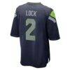 Drew Lock Seattle Seahawks Nike Team Game Jersey - - Detail View