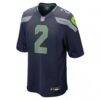 Drew Lock Seattle Seahawks Nike Team Game Jersey - - Side View