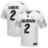 Shedeur Sanders Colorado Buffaloes Nike Alumni Game Jersey - White - Front View