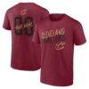 Cleveland Cavaliers Hustle Custom T-Shirt - - Front View
