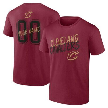 Cleveland Cavaliers Hustle Custom T-Shirt - - Front View
