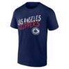 LA Clippers Hustle Custom T-Shirt - Navy - Side View