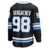 Mikhail Sergachev Utah Mammoth Fashion7 Home Breakaway Player Jersey - Black - Detail View