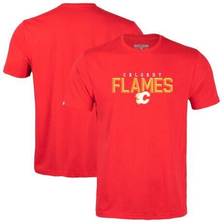 Calgary Flames Levelwear Richmond Carve T-Shirt - Red - Front View