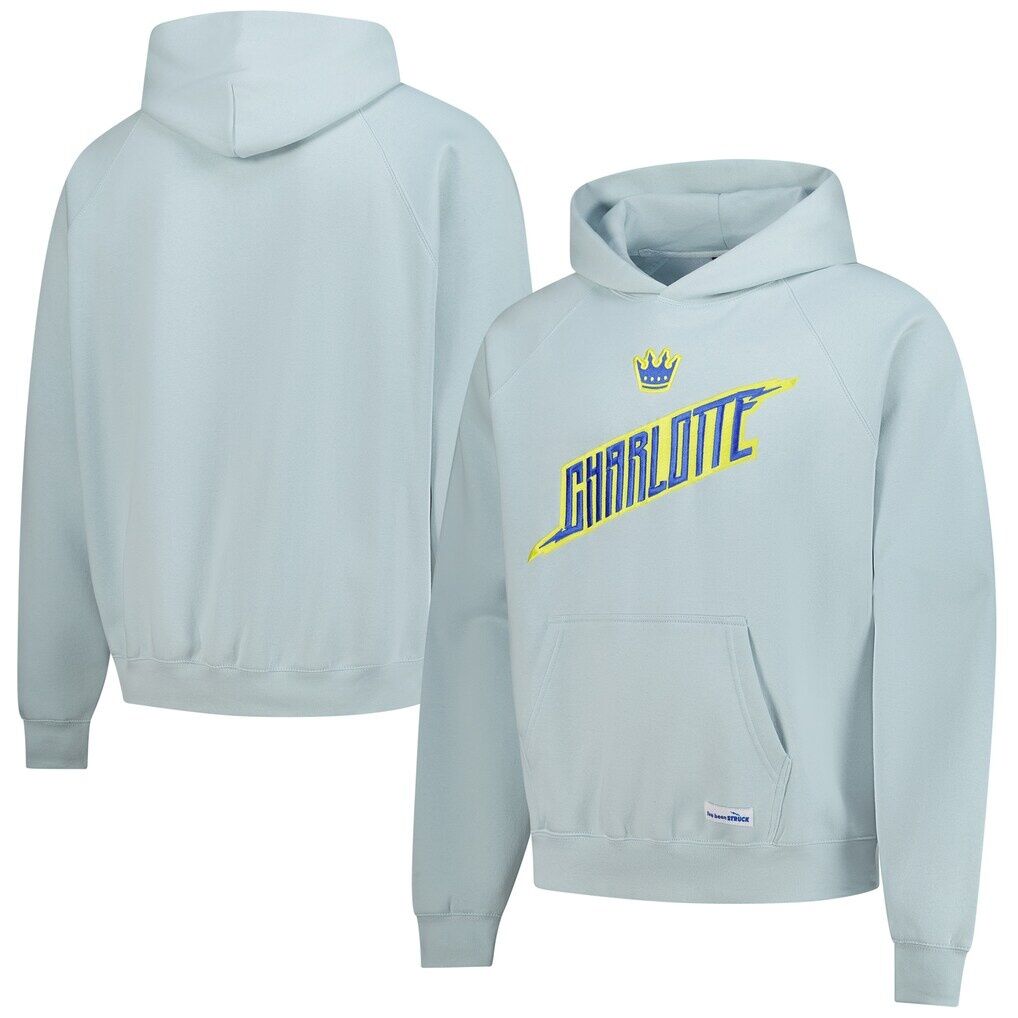 Charlotte FC Sport Design Sweden Wordmark Raglan Hoodie – Light Blue
