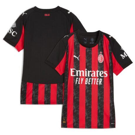 AC Milan Puma Women's 2025/26 Home Replica Jersey - Red - Side View