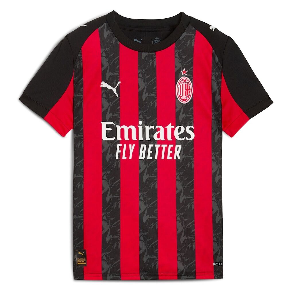 AC Milan Puma Youth 2025/26 Home Replica Jersey