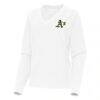 Athletics Antigua Women's Varsity Tri-Blend V-Neck Long Sleeve T-Shirt - White - Side View