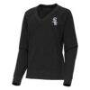 Chicago White Sox Antigua Women's Varsity Tri-Blend V-Neck Long Sleeve T-Shirt - - Side View
