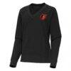 Baltimore Orioles Antigua Women's Varsity Tri-Blend V-Neck Long Sleeve T-Shirt - - Side View