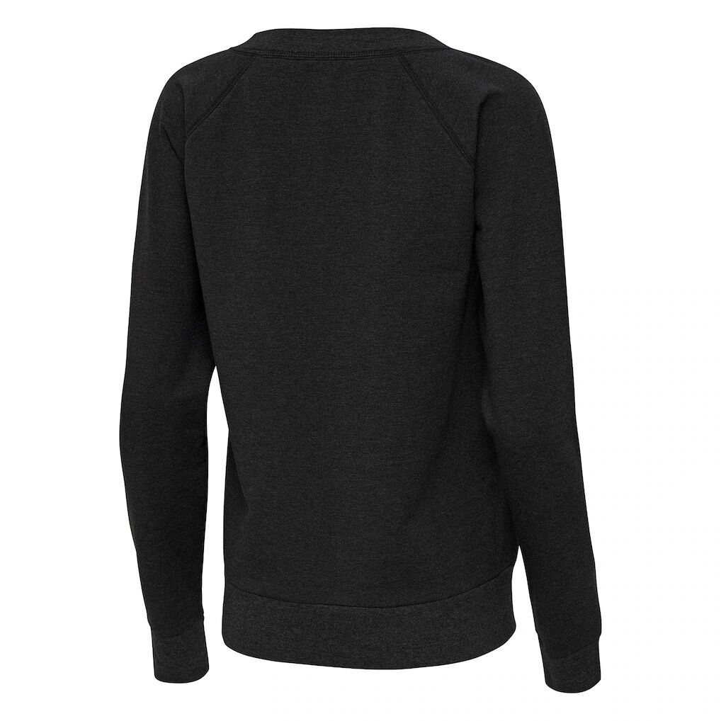 Colorado Rockies Antigua Women's Varsity Tri-Blend V-Neck Long Sleeve T-Shirt - Heather Black
