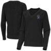 Colorado Rockies Antigua Women's Varsity Tri-Blend V-Neck Long Sleeve T-Shirt - - Front View