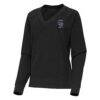 Colorado Rockies Antigua Women's Varsity Tri-Blend V-Neck Long Sleeve T-Shirt - - Side View