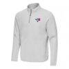 Toronto Blue Jays Antigua Step Up Quarter-Zip Pullover - Gray - Side View