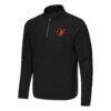 Baltimore Orioles Antigua Step Up Quarter-Zip Pullover - Black - Side View