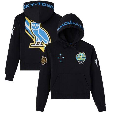 Chicago Sky Women's OVO x WNBA Hoodie - Blue - Front View